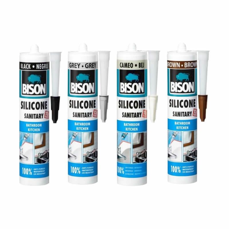 BISON SILIKON SANITARNI BROWN 280ML