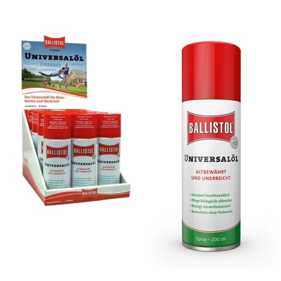 BALLISTOL UNIVERZALNO ULJE SPREJ 200ml DISPLAY 12/1